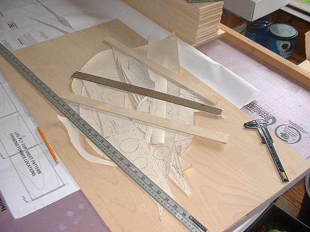 And so it starts. Ready to transfer the cutouts to wood for cutting